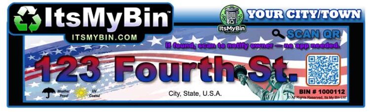 Municipal Bin Tags - USA