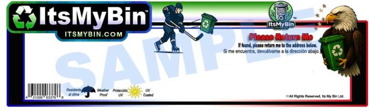 Hockey Sport Labels Blank USA