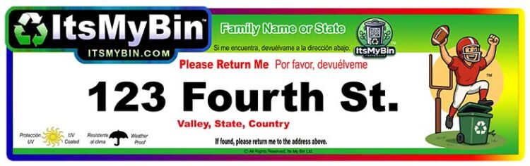 Football Address Labels